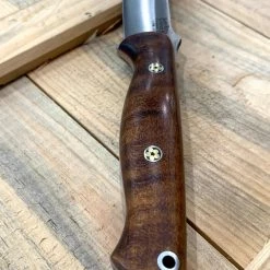 BARK RIVER KNIVES Bark River Gunny CPM 3V Dark Curly Maple, Red Liners, Mosaic Pins 9 BARK RIVER KNIVES Bark River Gunny CPM 3V Dark Curly Maple, Red Liners, Mosaic Pins