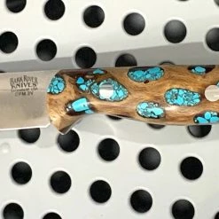 BARK RIVER KNIVES Bark River Gunny CPM 3V Knife Cholla Cactus W/ Turquoise - Gray Liners - Rampless #2