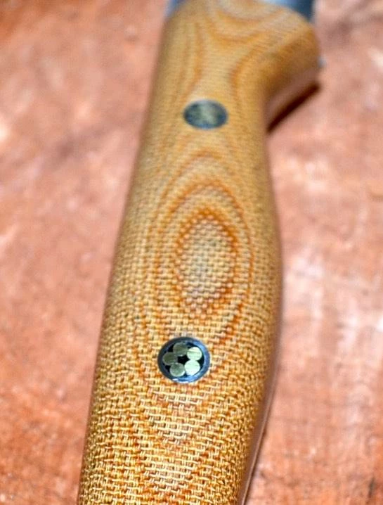 BARK RIVER KNIVES Bark River Gunny Hunter LT CPM 3V Knife Micarta W/ Mosaic Pins (USA) 7 BARK RIVER KNIVES Bark River Gunny Hunter LT CPM 3V Knife Micarta W/ Mosaic Pins (USA)
