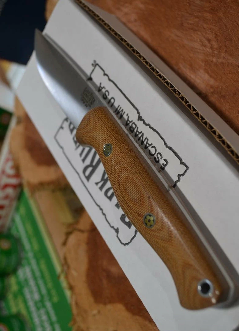 BARK RIVER KNIVES Bark River Gunny Hunter LT CPM 3V Knife Micarta W/ Mosaic Pins (USA) 8 BARK RIVER KNIVES Bark River Gunny Hunter LT CPM 3V Knife Micarta W/ Mosaic Pins (USA)