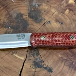 BARK RIVER KNIVES Bark River Ultralite Bushcrafter CPM 3V Firedog Micarta Black Liners Mosaic Pins