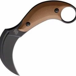 BASTINELLI CREATIONS Bastinelli BAK Karambit Fixed Blade Knife 3.25 (Coyote)