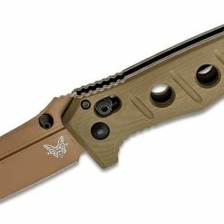 Benchmade 273FE-2 Shane Sibert Mini Adamas Folding Knife 3.25" CruWear Flat Dark Earth Plain Blade, OD Green