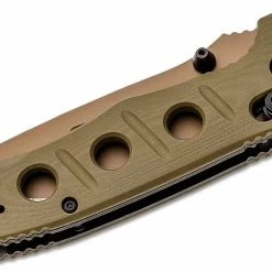 Benchmade 273FE-2 Shane Sibert Mini Adamas Folding Knife 3.25" CruWear Flat Dark Earth Plain Blade, OD Green