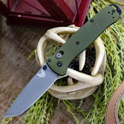 Benchmade 537GY-1 Bailout Knife Green Aluminum Knife 3.4" (USA) 23 Benchmade 537GY-1 Bailout Knife Green Aluminum Knife 3.4