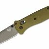 Benchmade 537GY-1 Bailout Knife Green Aluminum Knife 3.4" (USA)