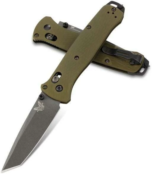 Benchmade 537GY-1 Bailout Knife Green Aluminum Knife 3.4" (USA) 4 Benchmade 537GY-1 Bailout Knife Green Aluminum Knife 3.4" (USA)