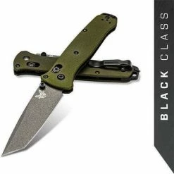 Benchmade 537GY-1 Bailout Knife Green Aluminum Knife 3.4" (USA) 15 Benchmade 537GY-1 Bailout Knife Green Aluminum Knife 3.4