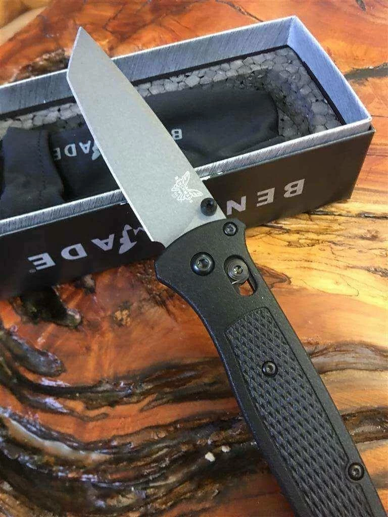 Benchmade Bailout Knife Black Grivory (3.38" Gray) 537GY 3 Benchmade Bailout Knife Black Grivory (3.38" Gray) 537GY