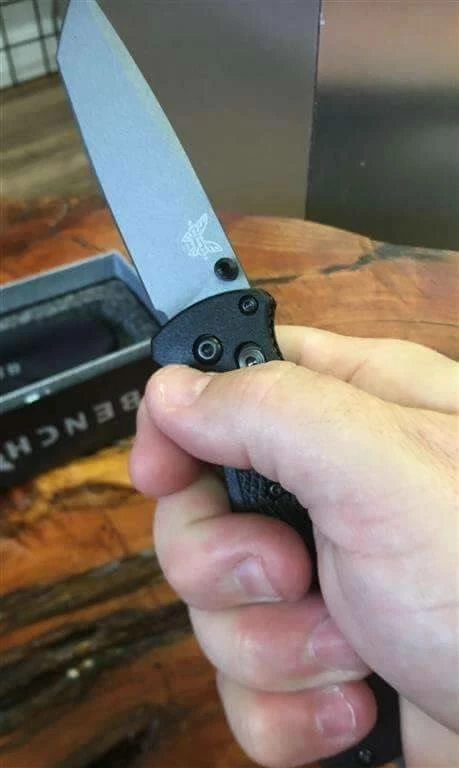 Benchmade Bailout Knife Black Grivory (3.38" Gray) 537GY 8 Benchmade Bailout Knife Black Grivory (3.38" Gray) 537GY