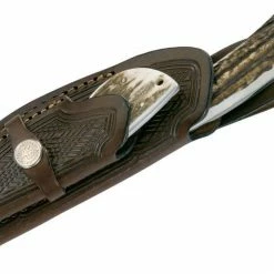 Boker Arbolito Hunter's Combo Caper Gut Hook Knife Stag Handles