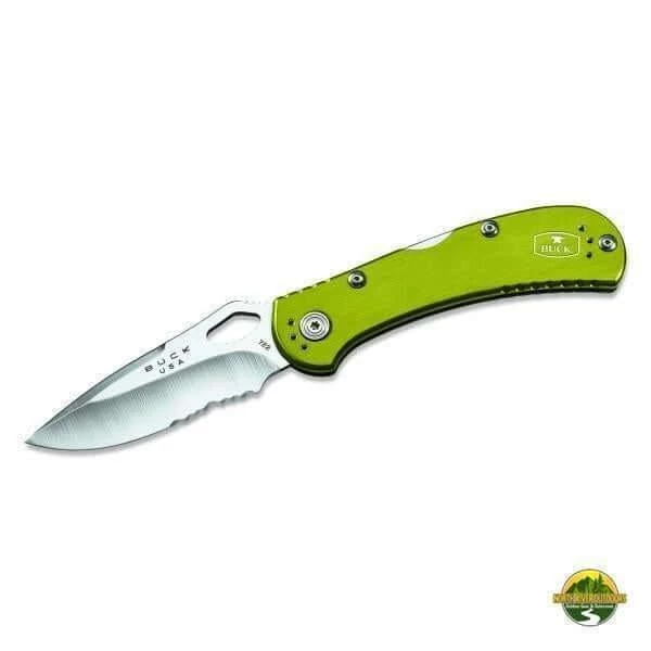 Buck Knives SpitFire Serrated (Green) 3 Buck Knives SpitFire Serrated (Green)