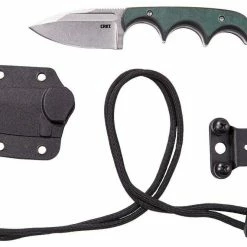 CRKT Knives CRKT 2396 Folts Minimalist Fixed Blade Neck Knife 2.15" Stonewash Spear Point 17 CRKT Knives CRKT 2396 Folts Minimalist Fixed Blade Neck Knife 2.15