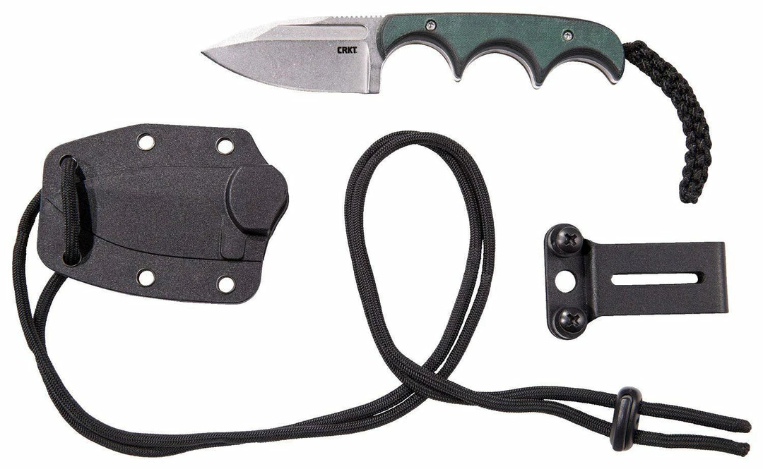 CRKT Knives CRKT 2396 Folts Minimalist Fixed Blade Neck Knife 2.15" Stonewash Spear Point 10 CRKT Knives CRKT 2396 Folts Minimalist Fixed Blade Neck Knife 2.15" Stonewash Spear Point