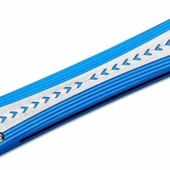 CRKT 6710 Stickler Assisted Flipper Knife 3.38" Sandvik 12C27, Blue & Silver