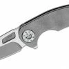 CURTISS CUSTOM KNIVES Curtiss F3 Medium Flipper Knife 3.25" CTS-XHP Wharncliffe - F3 Medium WH/FL