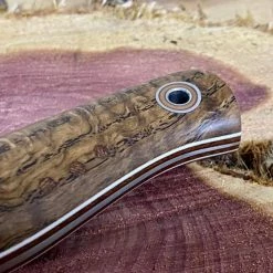 Fiddleback Forge Bushcrafter 4" Blade W/ Curly Ash Handles 13 Fiddleback Forge Bushcrafter 4