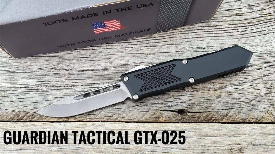Guardian Tactical GTX-025 OTF Auto Knife (2.5" Stonewash) 12-3511 6 Guardian Tactical GTX-025 OTF Auto Knife (2.5" Stonewash) 12-3511