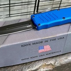 Guardian Tactical Recon-035 94131 D/E Auto Blue Black Tactical Knife (3.25")