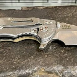 RICK HINDERER All Knife Brands Hinderer XM-18 3.5″ Recurve Stonewash FDE G10