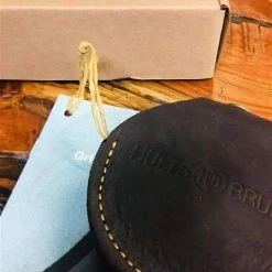 Axe Sharpeners Hults Bruk 180/600 Grit Grinding Stone, Leather Case