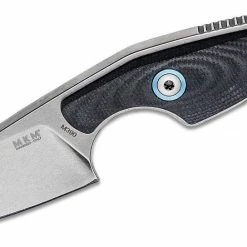 MANIAGO KNIFE MAKERS All Fixed Blades Jesper Voxnaes Mikro 2 Sheepsfoot Fixed Blade By MKM, Black G10