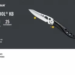 Leatherman Tools Leatherman Skeletool KB Folding Knife 2.6" Stainless Steel 832385 (USA) 13 Leatherman Tools Leatherman Skeletool KB Folding Knife 2.6