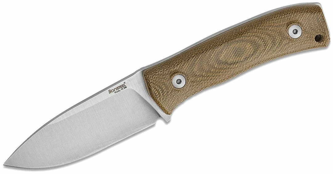 LionSteel Knives LionSteel Bushcraft Fixed Blade Knife 3.74" M390, Green Micarta Handles 3 LionSteel Knives LionSteel Bushcraft Fixed Blade Knife 3.74" M390, Green Micarta Handles