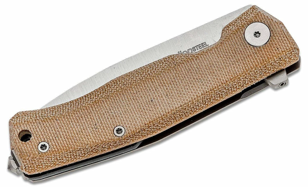 LionSteel Knives LionSteel Myto Knife 3.27" M390, Natural Micarta And Titanium Handles 4 LionSteel Knives LionSteel Myto Knife 3.27" M390, Natural Micarta And Titanium Handles