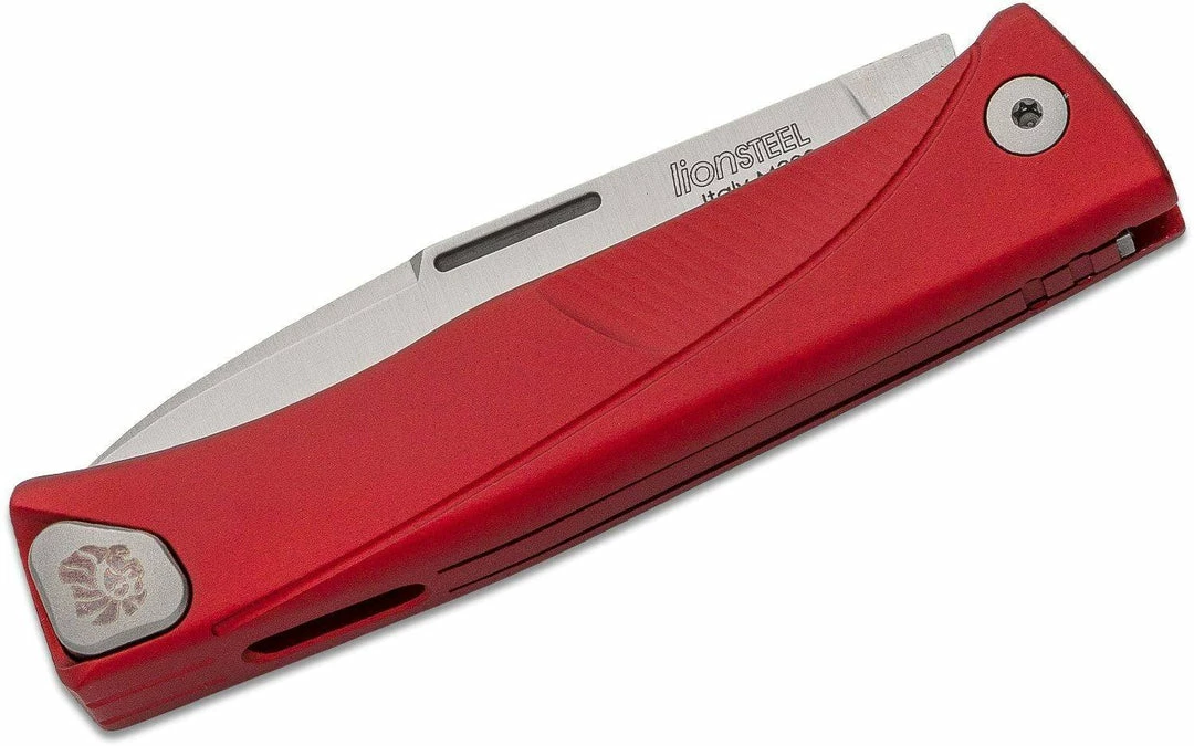 LionSteel Knives LionSteel Thrill Slipjoint Folding Knife 3.15" M390 Satin Blade, Red 4 LionSteel Knives LionSteel Thrill Slipjoint Folding Knife 3.15" M390 Satin Blade, Red