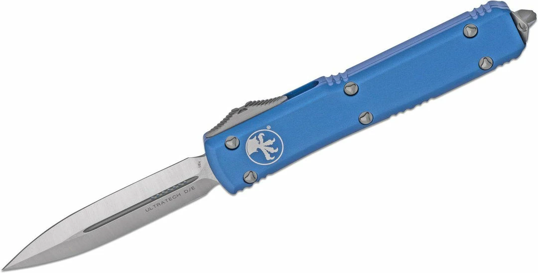 Microtech 122-4BL Ultratech Auto OTF 3.46" Satin D/E Blue Handles All Knife Brands 3 Microtech 122-4BL Ultratech Auto OTF 3.46" Satin D/E Blue Handles All Knife Brands