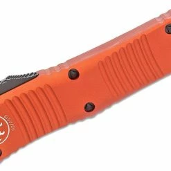All Knife Brands Microtech 142-1OR Combat Troodon Auto OTF 3.75" Black D/E Orange Handles