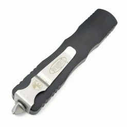 All Knife Brands Microtech 227-12 Dirac Delta D/E - Black Handle - Stonewashed Full Serration 8 All Knife Brands Microtech 227-12 Dirac Delta D/E - Black Handle - Stonewashed Full Serration