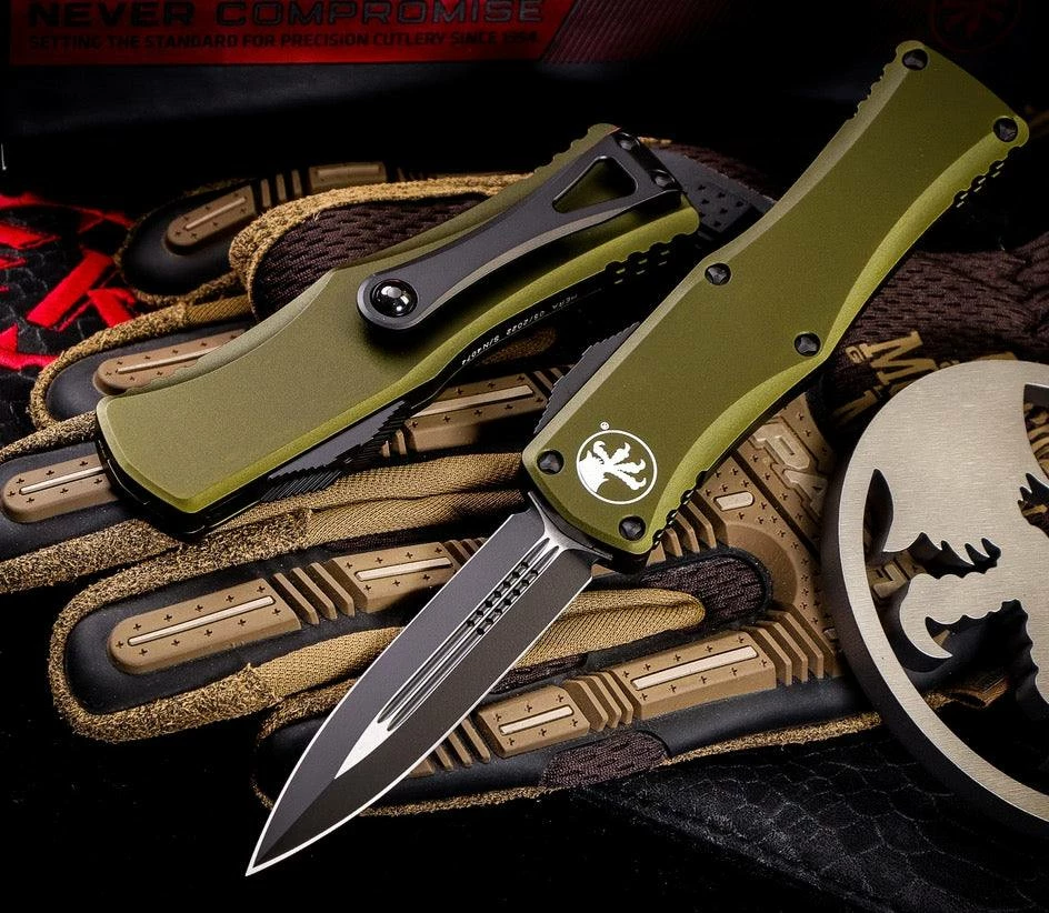 MICROTECH 702-1OD HERA D/E BLACK STD OD GREEN All Knife Brands 3 MICROTECH 702-1OD HERA D/E BLACK STD OD GREEN All Knife Brands
