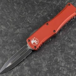 All Knife Brands MICROTECH 702-1RD HERA D/E BLACK STD RED HANDLES