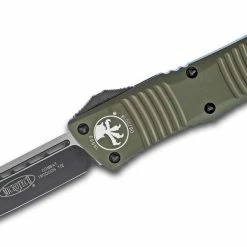 Microtech Combat Troodon Tanto OTF Auto Knife Green (3.8" Black) 144-1 OD All Knife Brands