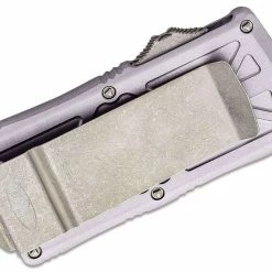 All Knife Brands Microtech Exocet - Grey Handle - Apocalyptic Blade 157-10APGY