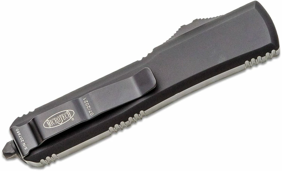 All Knife Brands Microtech Ultratech 121-1T S/E Black Auto OTF Knife 6 All Knife Brands Microtech Ultratech 121-1T S/E Black Auto OTF Knife