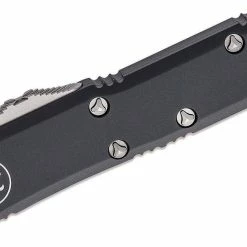Microtech UTX-85 S/E Black Handle Stonewashed Blade 231-10