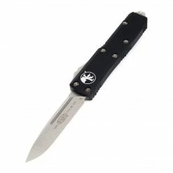 Microtech UTX-85 S/E Black Handle Stonewashed Blade 231-10