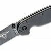 Ontario RAT 2 Folding Knife 3.0" Black Plain Blade, Black Nylon Handles - 8861