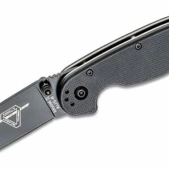 Ontario RAT 2 Folding Knife 3.0" Black Plain Blade, Black Nylon Handles - 8861