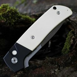 PROTECH KNIVES Pro-Tech BT2751 Terzuola ATCF Auto "Tuxedo" Blk Alum / Ivory Micarta (3.5" SW Magnacut) All Knife Brands 8 PROTECH KNIVES Pro-Tech BT2751 Terzuola ATCF Auto