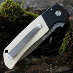 PROTECH KNIVES Pro-Tech BT2751 Terzuola ATCF Auto "Tuxedo" Blk Alum / Ivory Micarta (3.5" SW Magnacut) All Knife Brands 9 PROTECH KNIVES Pro-Tech BT2751 Terzuola ATCF Auto