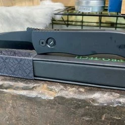 PROTECH KNIVES All Knife Brands Pro-Tech Emerson E7T Operator Tritium Button Tanto Knife (3.25