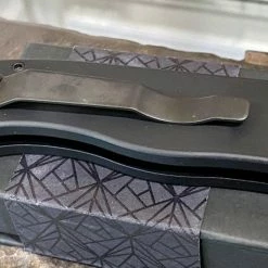 PROTECH KNIVES All Knife Brands Pro-Tech Emerson E7T Operator Tritium Button Tanto Knife (3.25