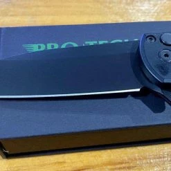 PROTECH KNIVES All Knife Brands Pro-Tech Malibu Wharncliffe Flipper Knife (3.3" DLC) 13 PROTECH KNIVES All Knife Brands Pro-Tech Malibu Wharncliffe Flipper Knife (3.3