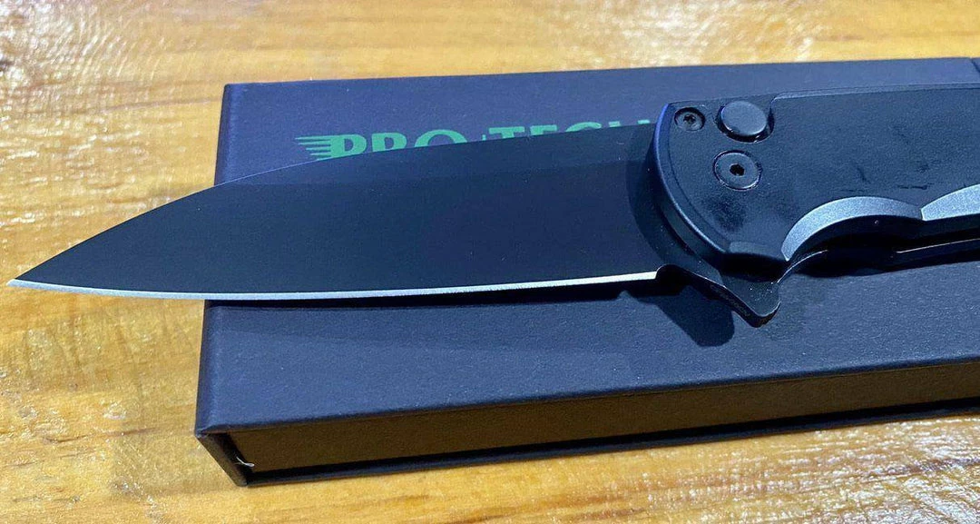 PROTECH KNIVES All Knife Brands Pro-Tech Malibu Wharncliffe Flipper Knife (3.3" DLC) 6 PROTECH KNIVES All Knife Brands Pro-Tech Malibu Wharncliffe Flipper Knife (3.3" DLC)