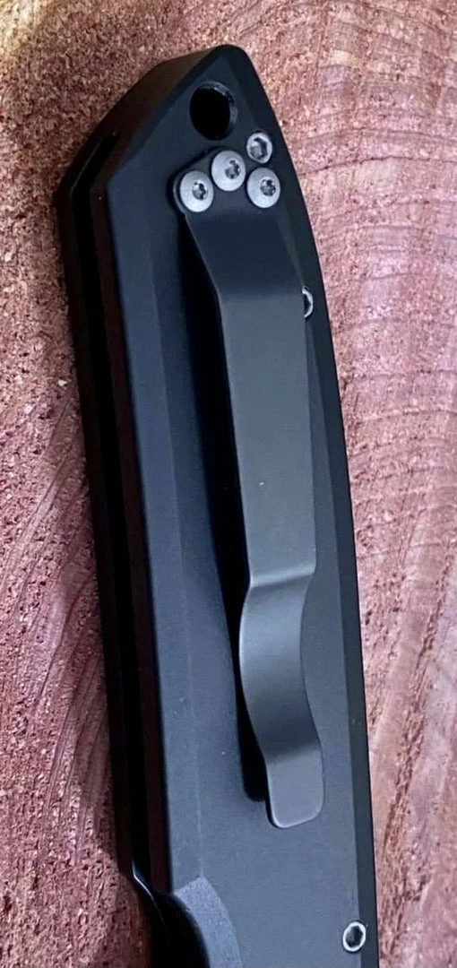 PROTECH KNIVES Pro-Tech Rockeye Auto Black Handle, Stonewash S35VN Blade LG301 7 PROTECH KNIVES Pro-Tech Rockeye Auto Black Handle, Stonewash S35VN Blade LG301