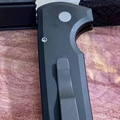 PROTECH KNIVES Pro-Tech Rockeye Auto Black Handle, Stonewash S35VN Blade LG301 18 PROTECH KNIVES Pro-Tech Rockeye Auto Black Handle, Stonewash S35VN Blade LG301